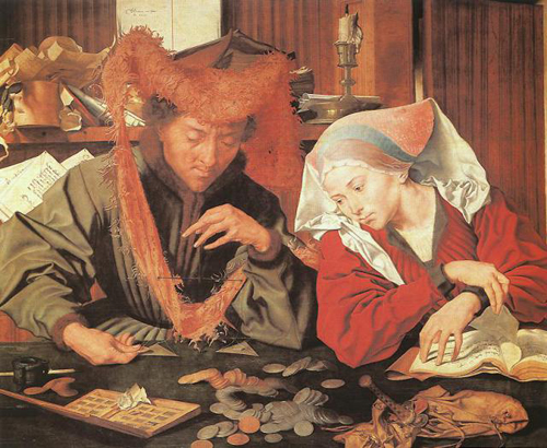 Il cambiavalute e sua moglie â€“ 1539 Marinus van Reymerswaele