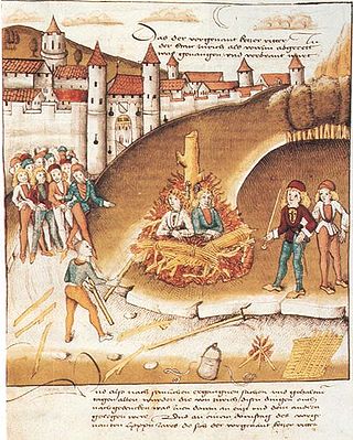 Il rogo per sodomia del cavaliere di Hohenberg e del suo servo sotto le mura di Zurigo (1482)