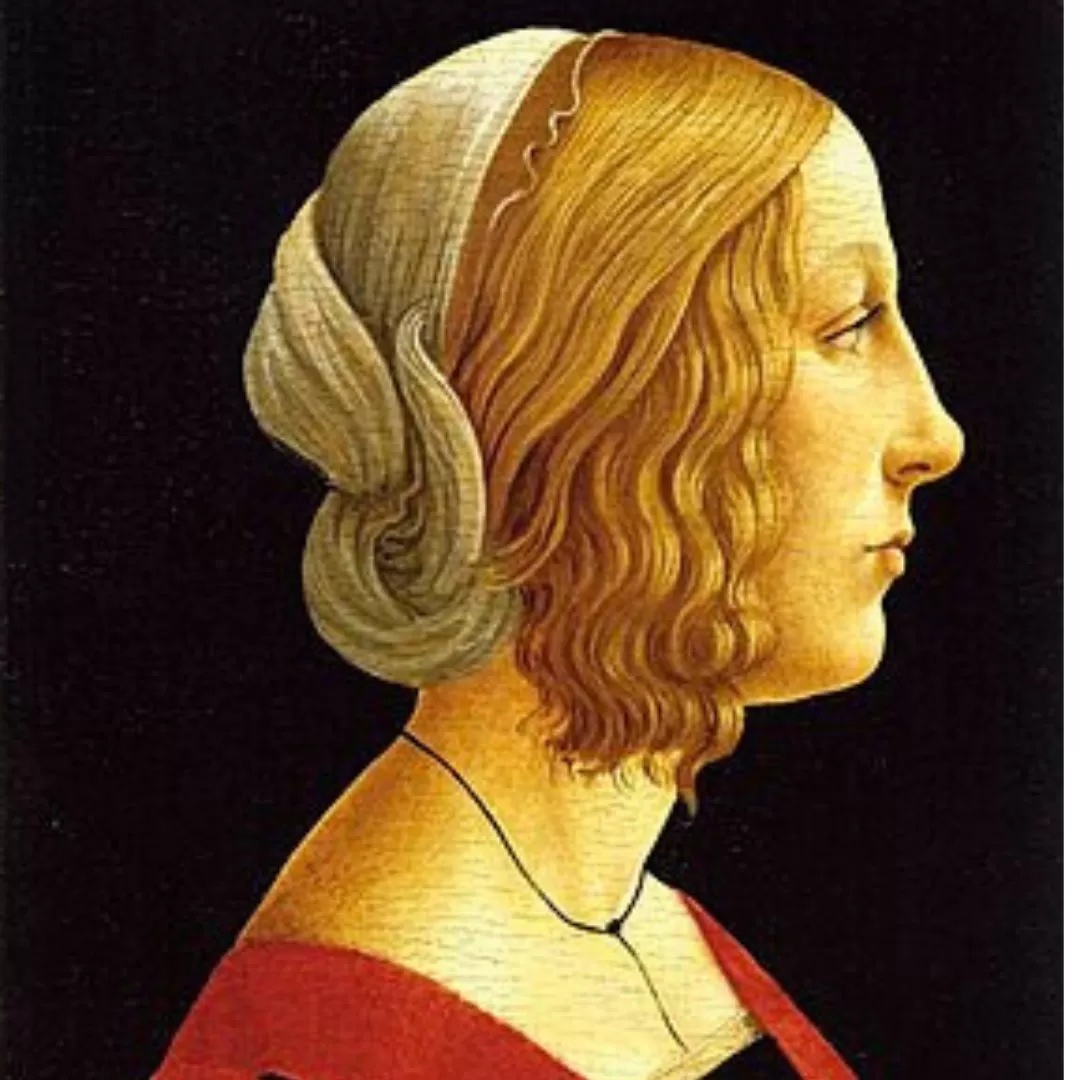 Ritratto di una nobildonna ritenuta essere Lucrezia de' Medici, di Sandro Botticelli o di Raffaellino del Garbo del XV secolo