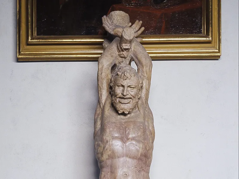 Disquieting statue in the Uffizi Gallery
