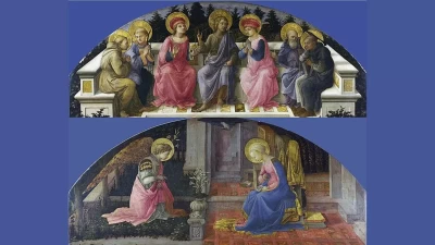 Annunciazione e i Sette Santi di Filippo Lippi