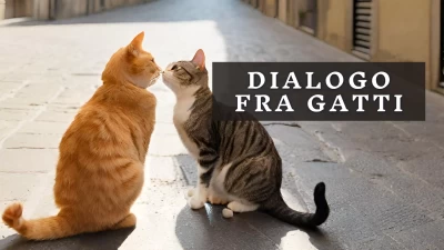 Dialologo fra una gatta e un gatto