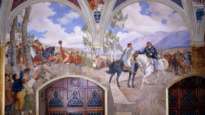 Affresco al Palazzo Pubblico