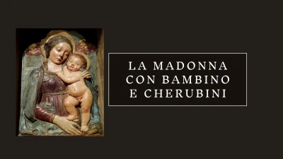La Madonna con Bambino e cherubini.
